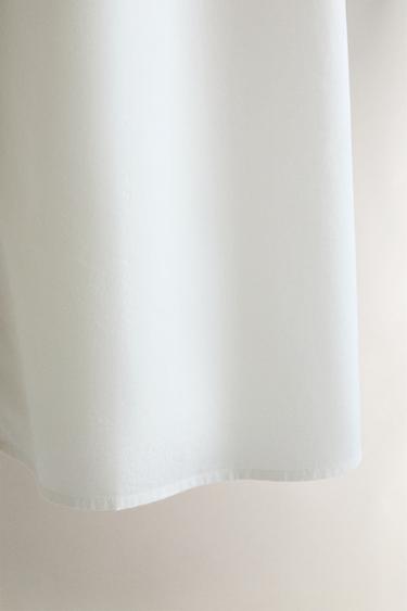 CHEMISE DE NUIT COTON BRODÉ - Blanc cassé de Zara - Image 3