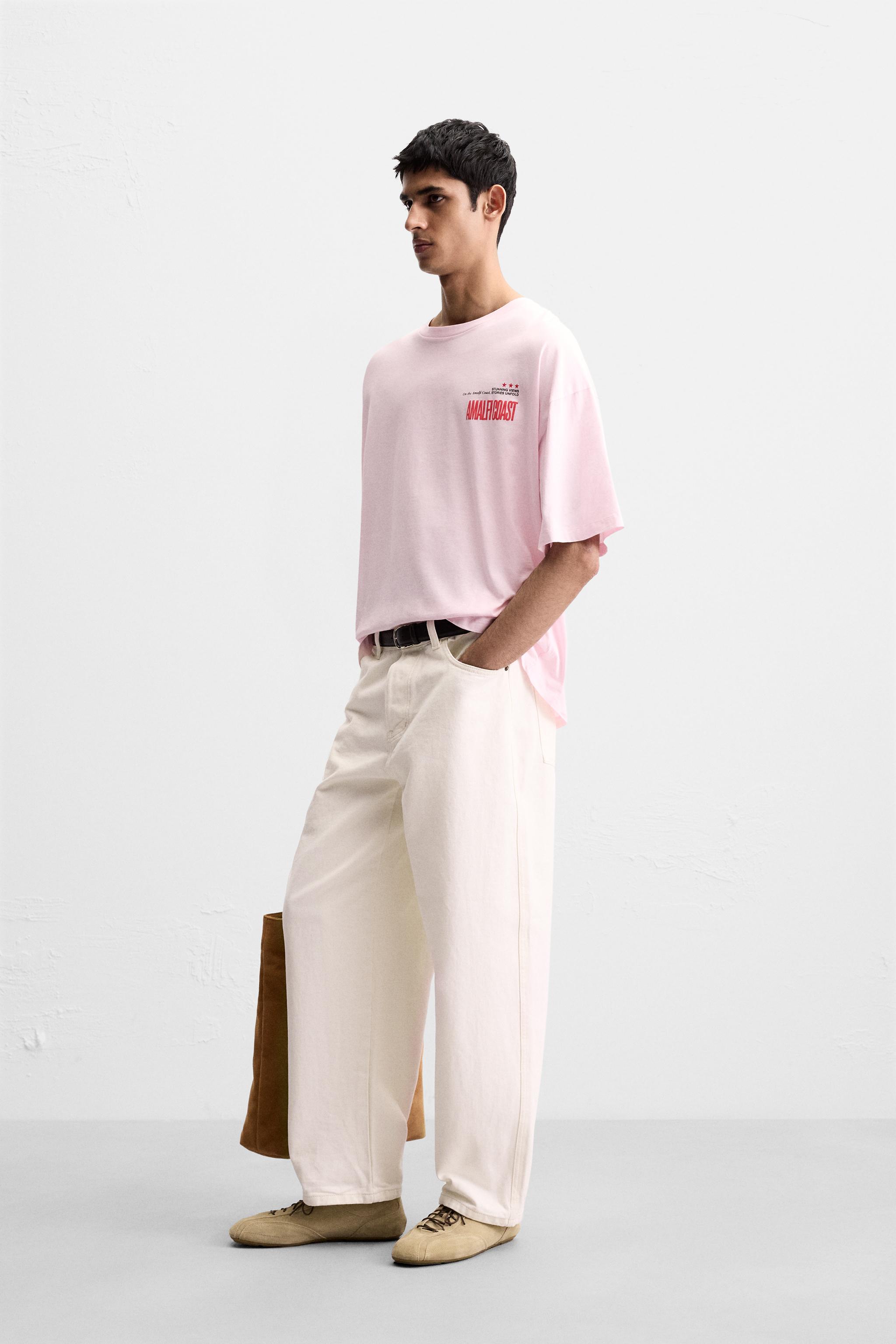 COMBINATION PRINT T-SHIRT - Pink | ZARA United States