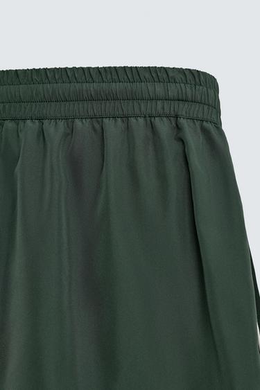 CONTRAST WELT SHORTS - Green by Zara - Image 9