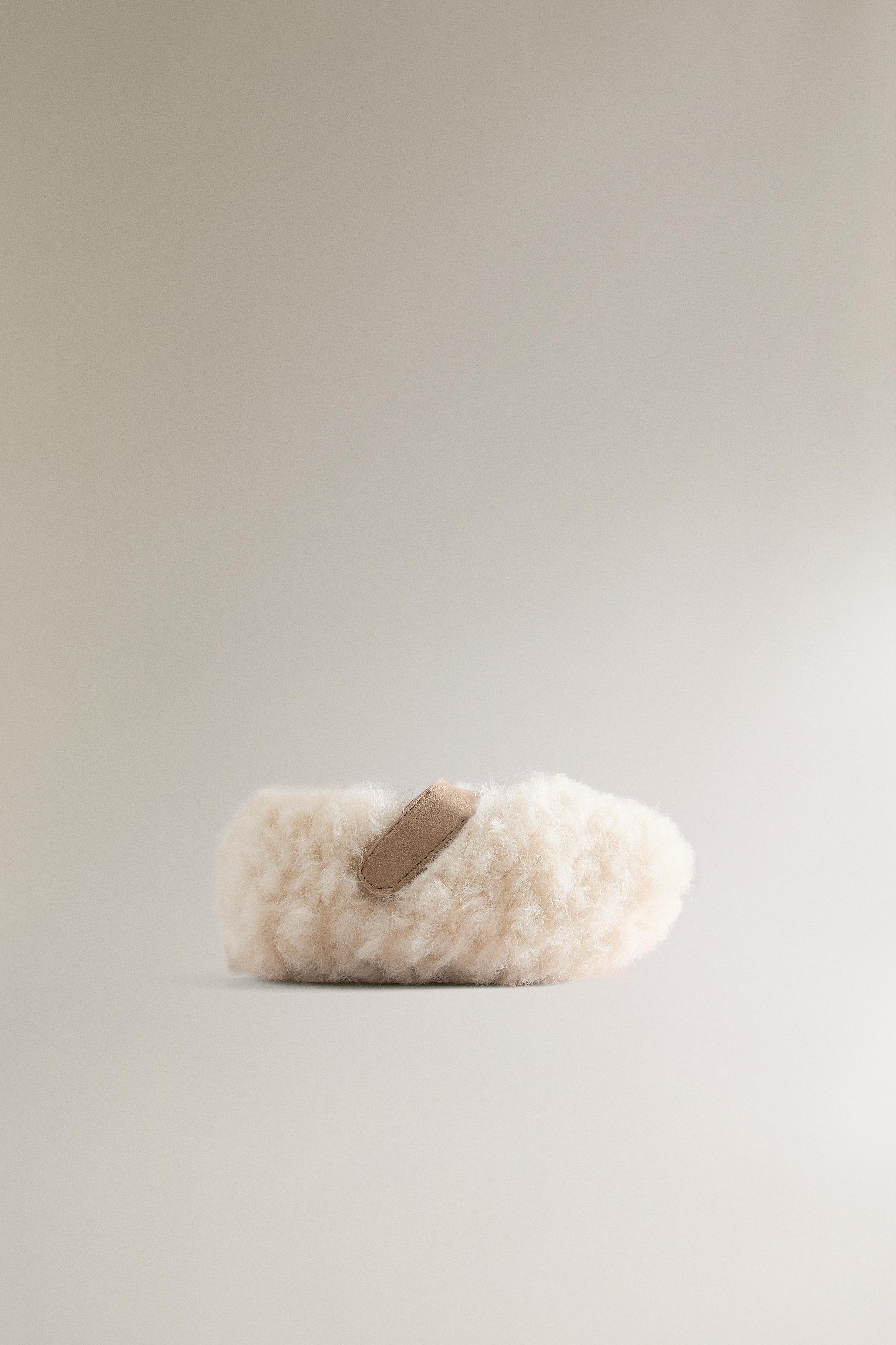 FAUX SHEARLING BALLERINA BOOTIES