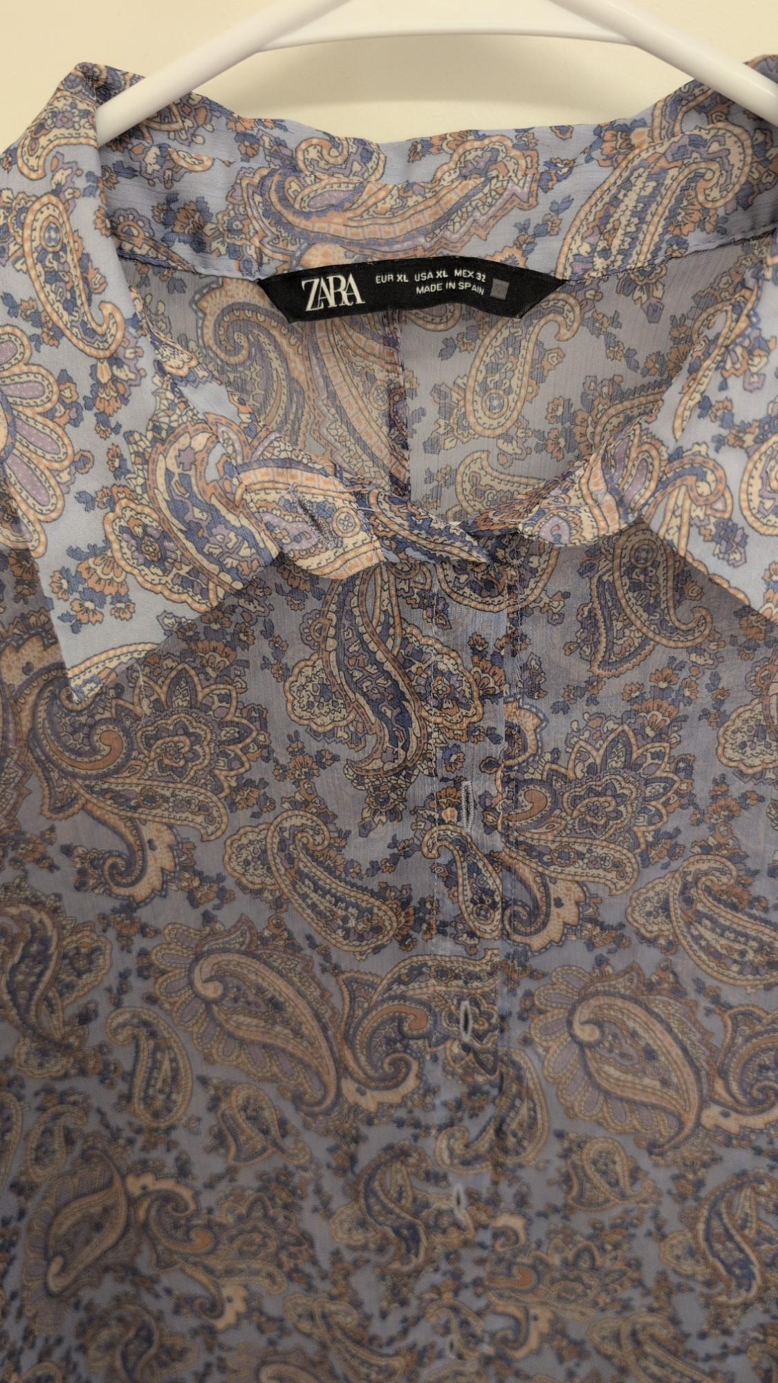 SEMI-SHEER PRINT SHIRT - Image 2