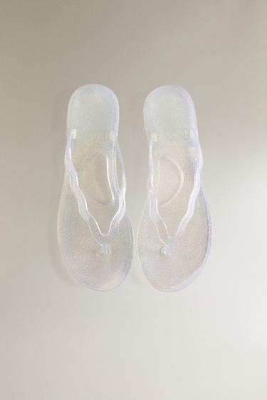 SANDALE À PAILLETTES - Transparent de Zara - Image 2