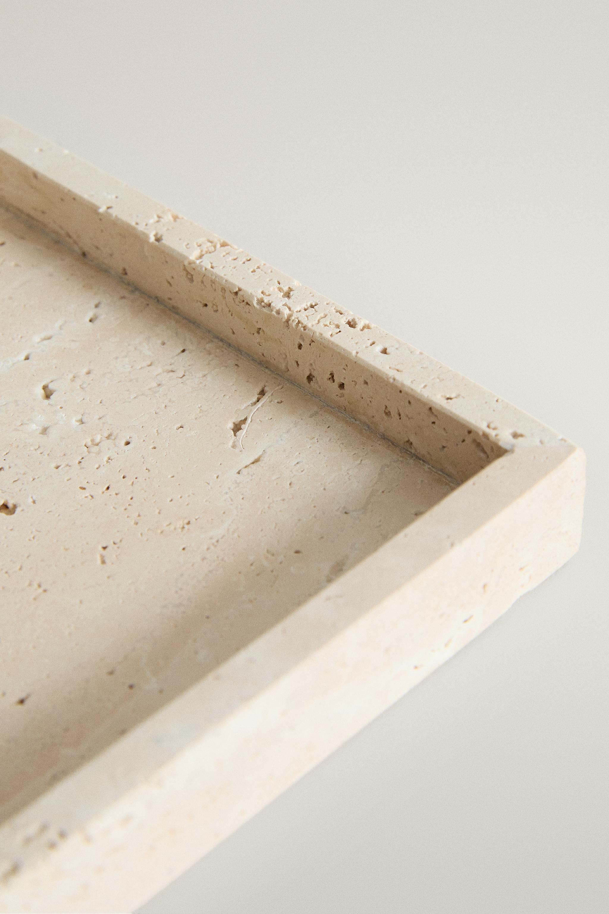 PORTE-SAVON SALLE DE BAIN MARBRE BEIGE