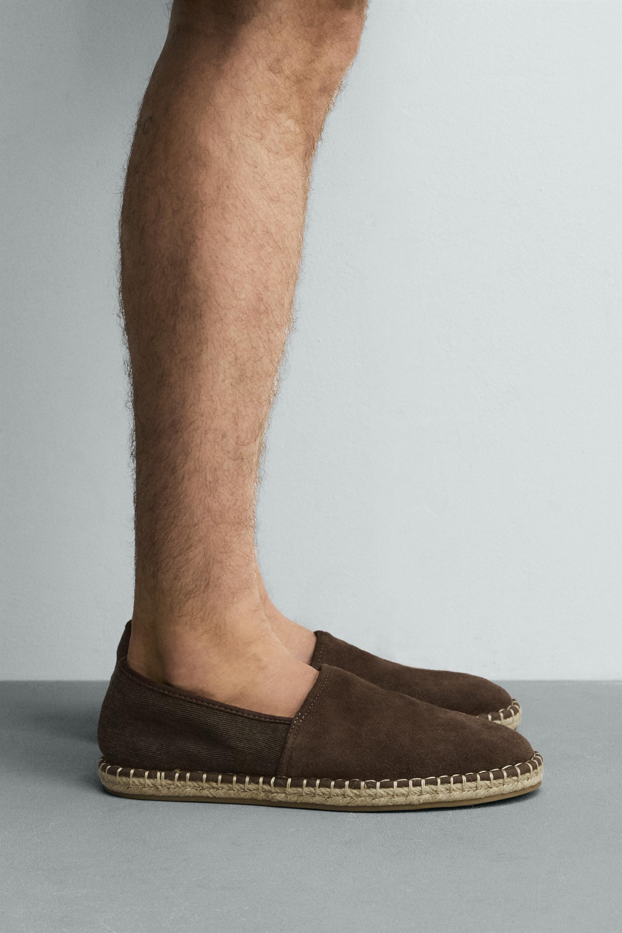 Обувь Zara COMBINATION LEATHER ESPADRILLES