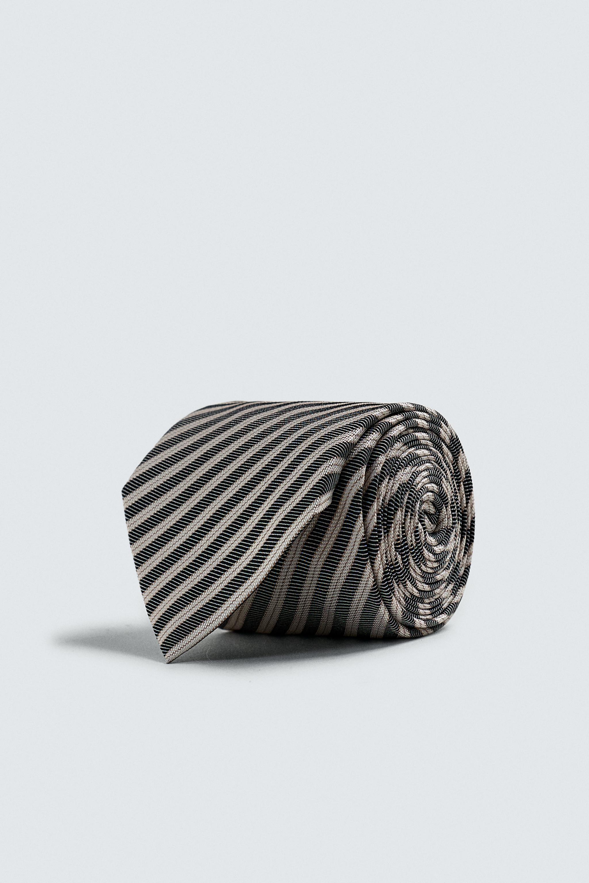 100% SILK STRIPED TIE