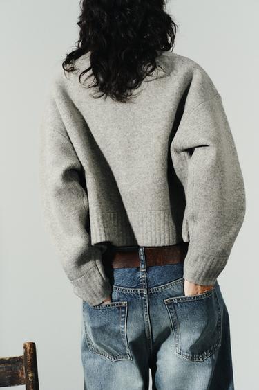 SOFT KNIT CARDIGAN - Grey marl by Zara - Image 5