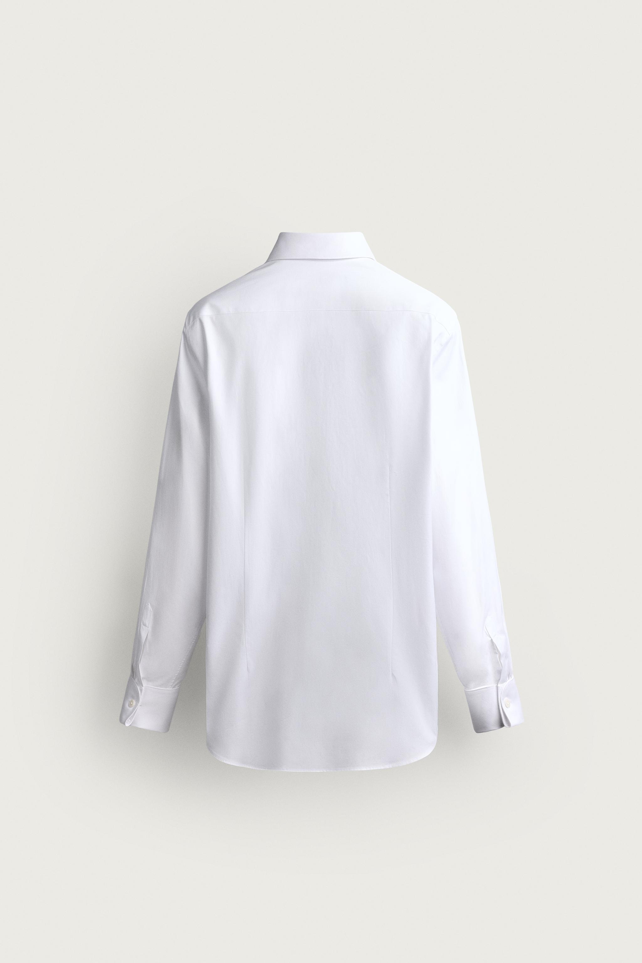 CHEMISE SLIM FIT À POIGNETS MOUSQUETAIRES