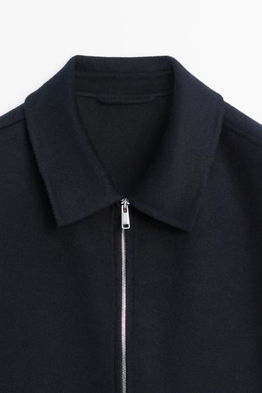Wool blend double fabric jacket — Deep blue 2