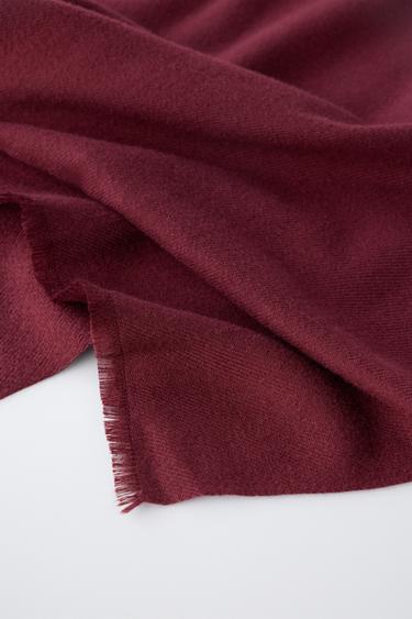 SOFT-TOUCH SCARF - Burgundy by Zara - Image 1