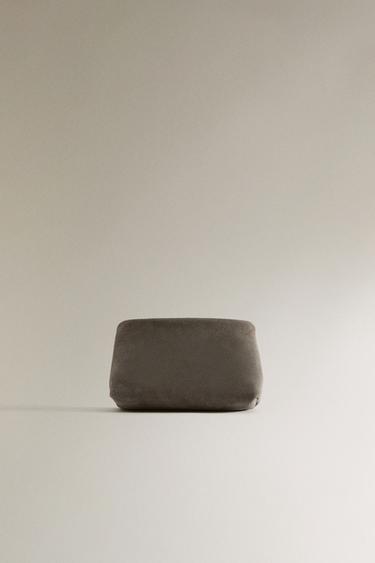 TROUSSE DE TOILETTE CROÛTE DE CUIR PETIT FORMAT - Vert de Zara