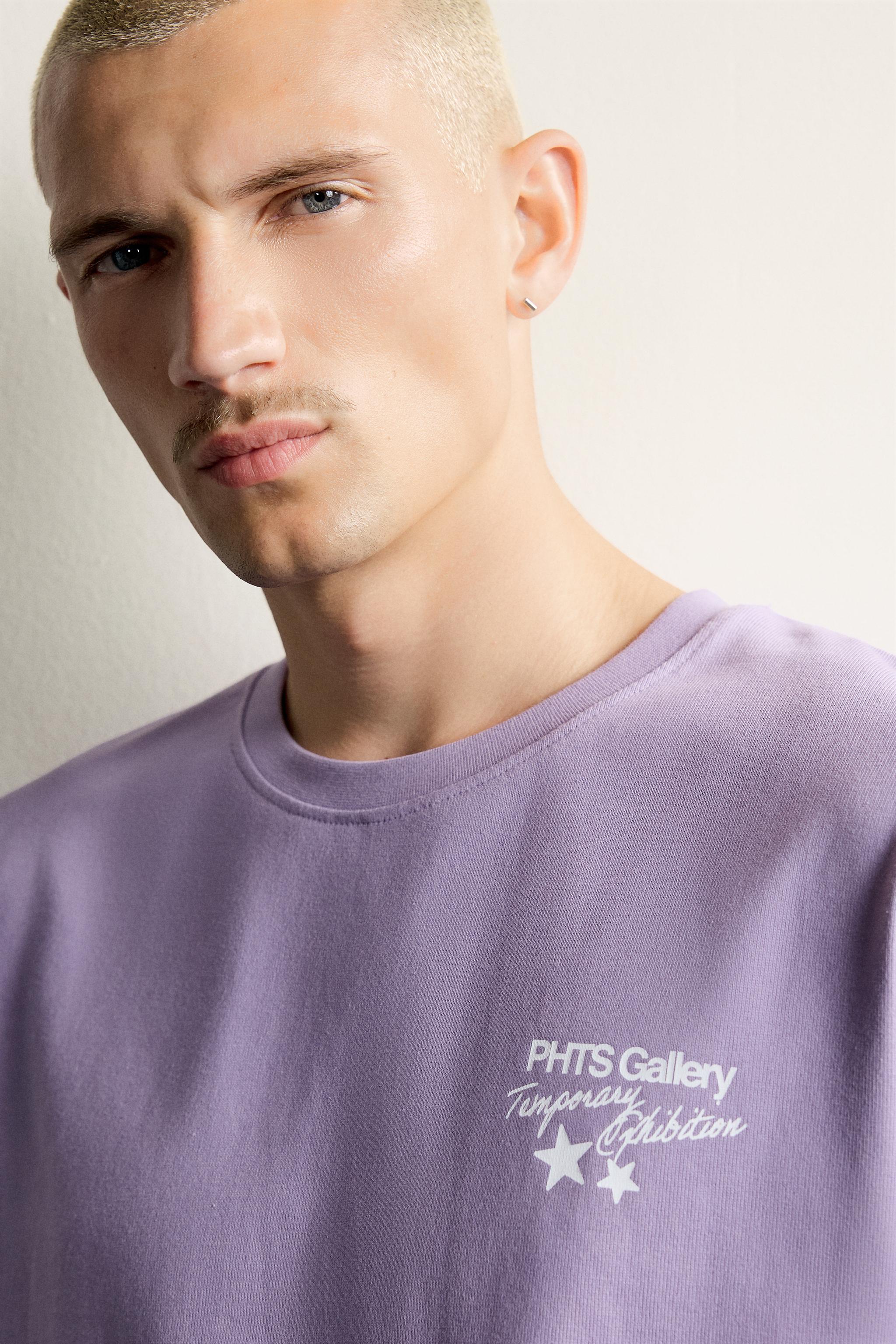 T-SHIRT RELAXED FIT INSCRIPTION ESTAMPAGE