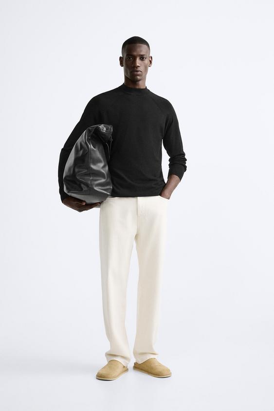 JERSEY CUELLO PERKINS - Negro | ZARA España