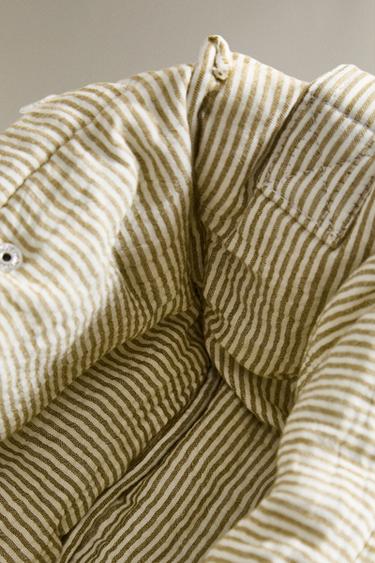 SAC À LANGER GAZE RAYURES - Vert de Zara - Image 4