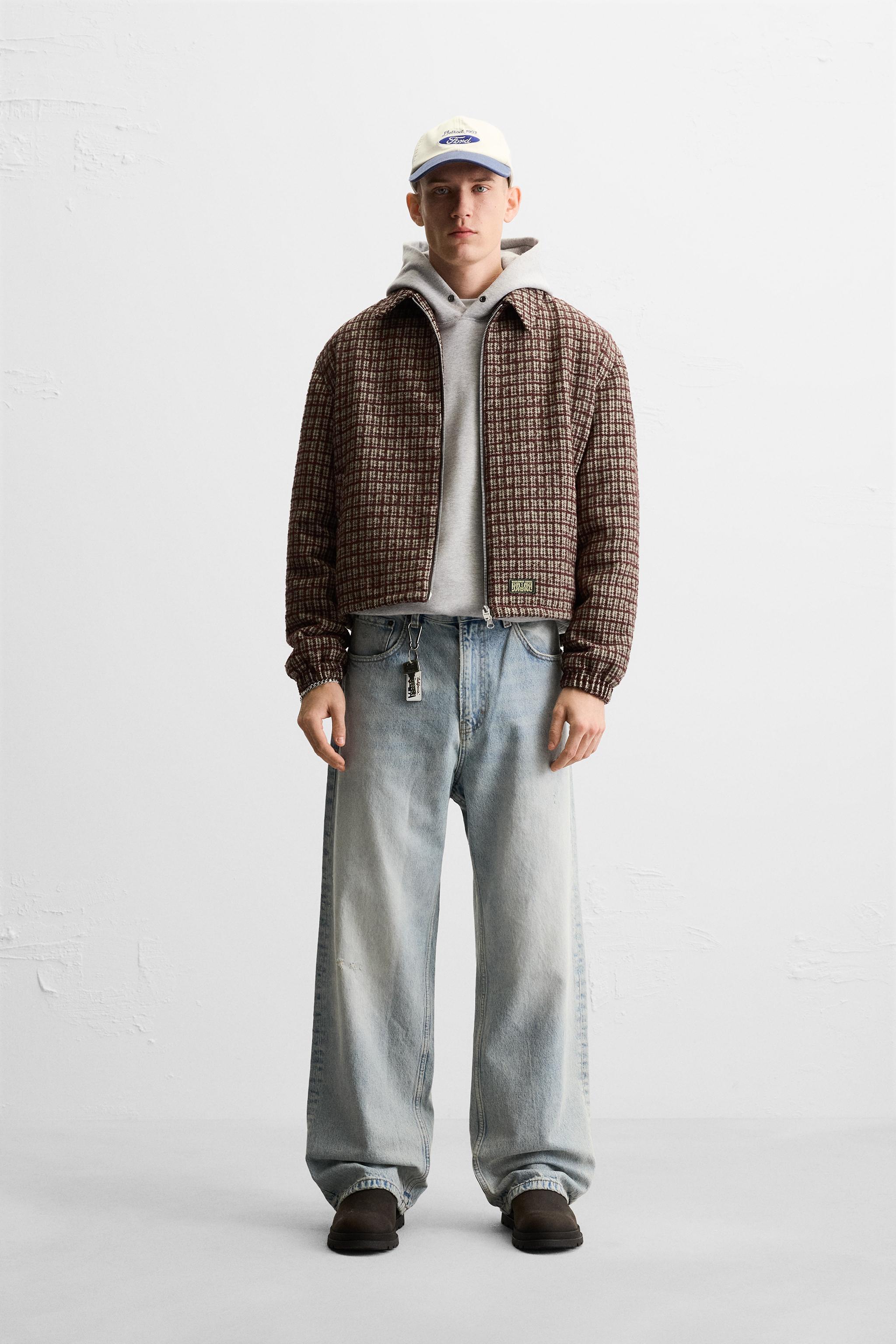CHECK JACKET - Red | ZARA Australia