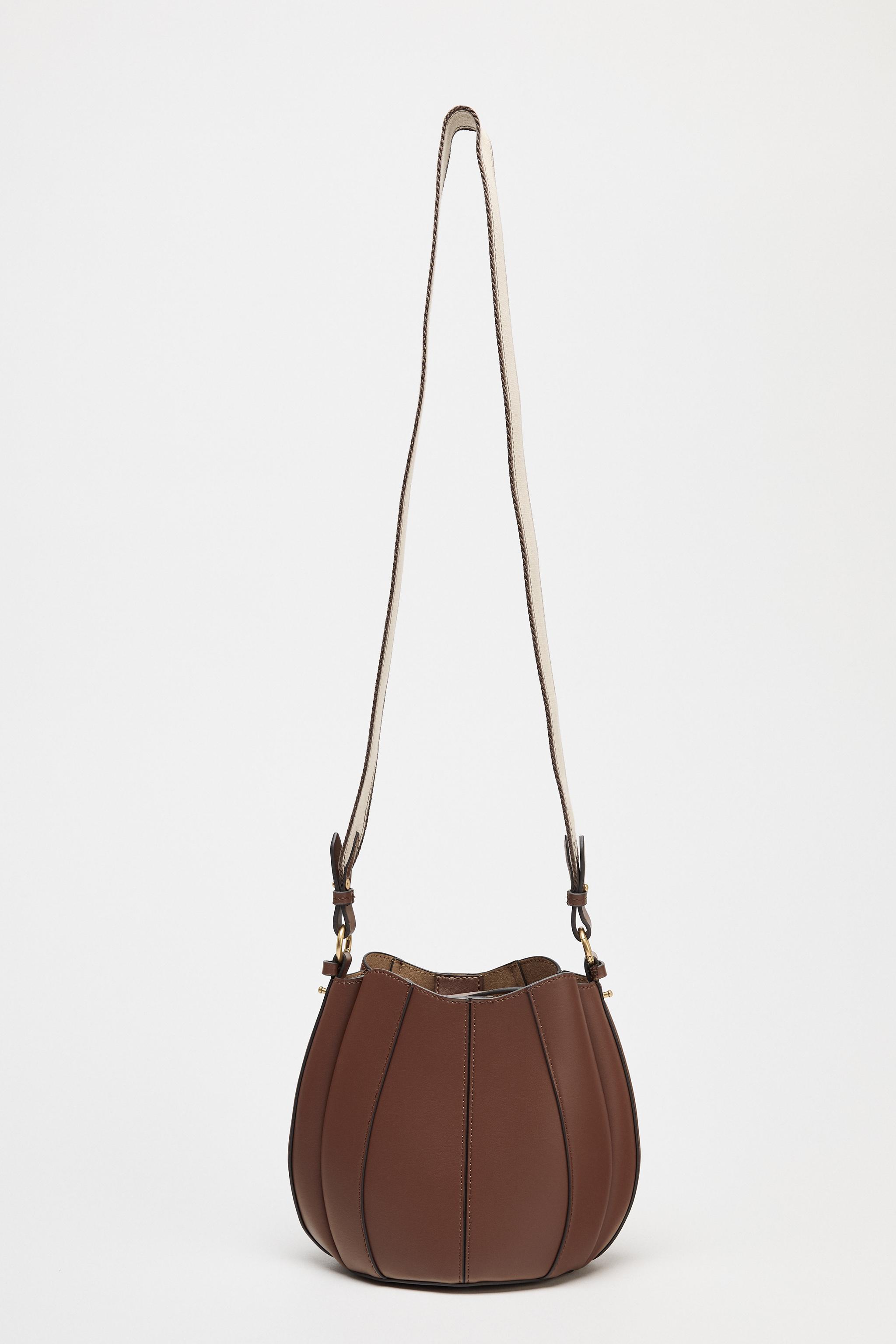 ZARA】バケットバッグ シングルハンドル (ZARA/ハンドバッグ
