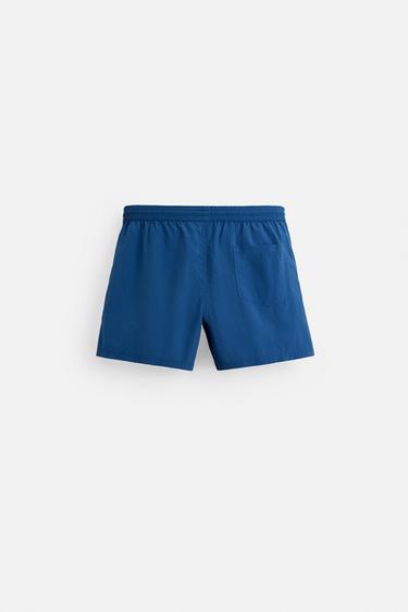 BASIC MID-LENGTH SWIMMING TRUNKS - Blue by Zara - Image 6
