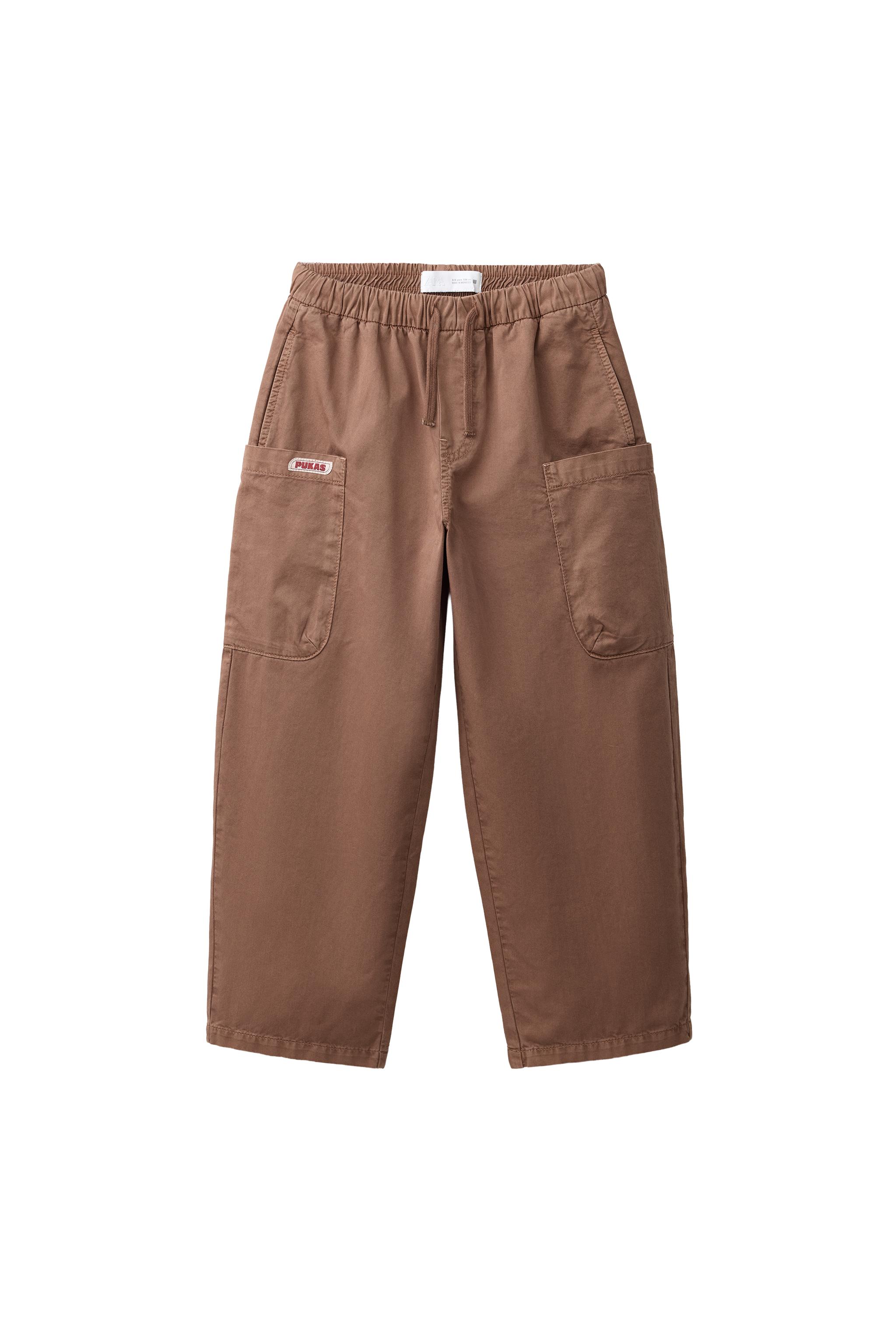 プーカスサーフカーゴパンツ - レッドブラウン | ZARA Japan / 日本