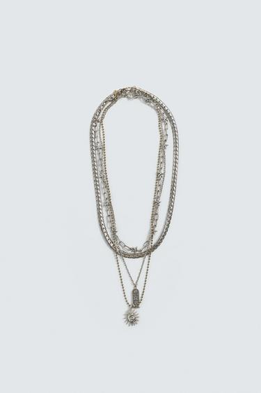 COLLARES COMBINADOS PACK 4 - Oro / Plata de Zara