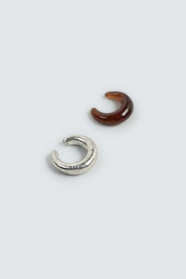 PACK DE 2 EARCUFFS - Argent de Zara - Image 2