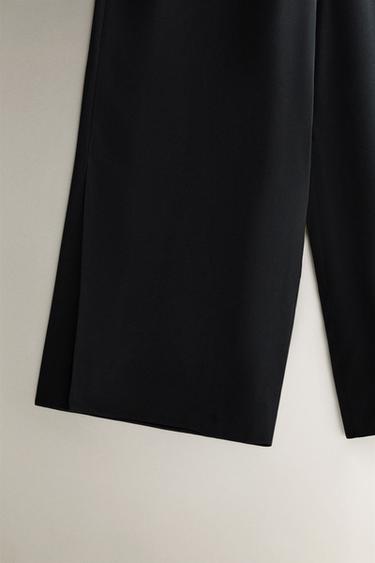 PANTALON EN SOIE - Bleu de Zara - Image 2