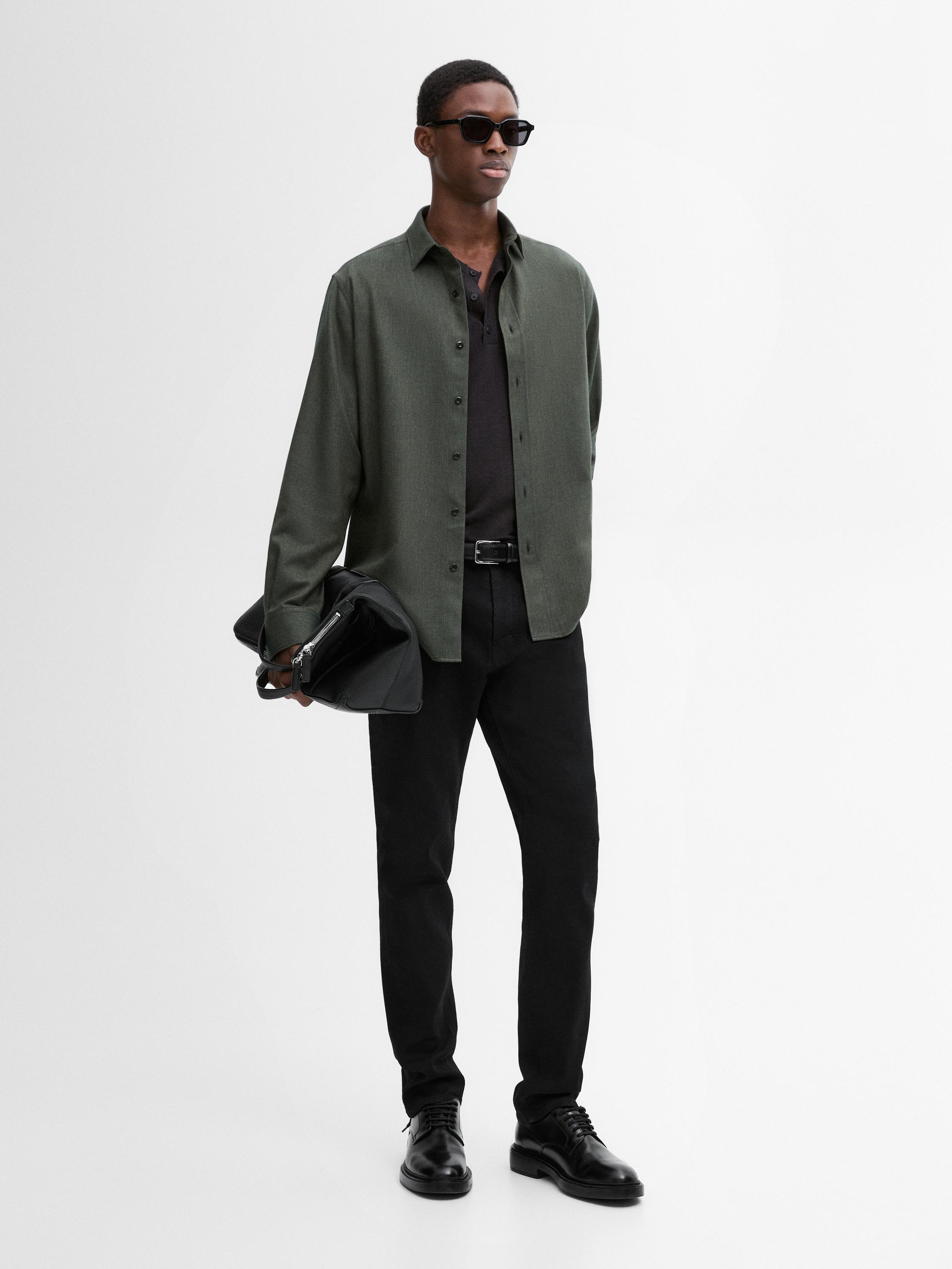 100% cotton twill shirt - Mink | ZARA Canada