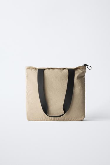 TECHNICAL TOTE BAG - Sand Brown by Zara - Image 4