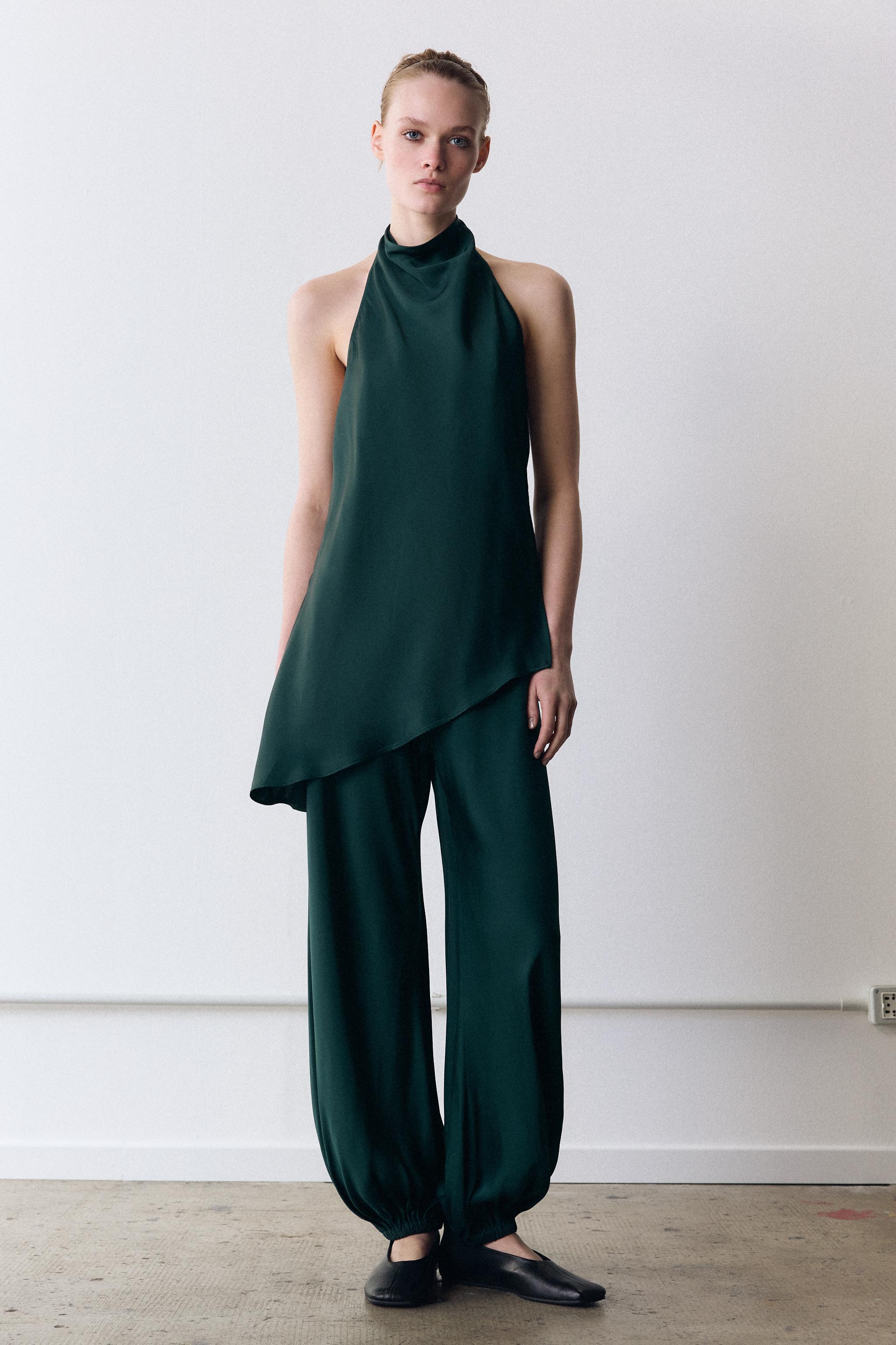 トップス SEN ZW COLLECTION SATIN TOP AND TROUSER SET | ZARA South Africa