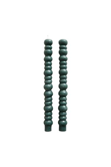 PACK VELAS DECORATIVAS ONDULADAS (PACK DE 2) - Azul-claro da Zara