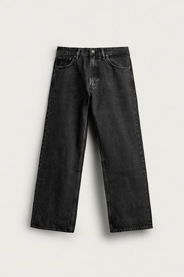 LOOSE FIT JEANS - Black by Zara