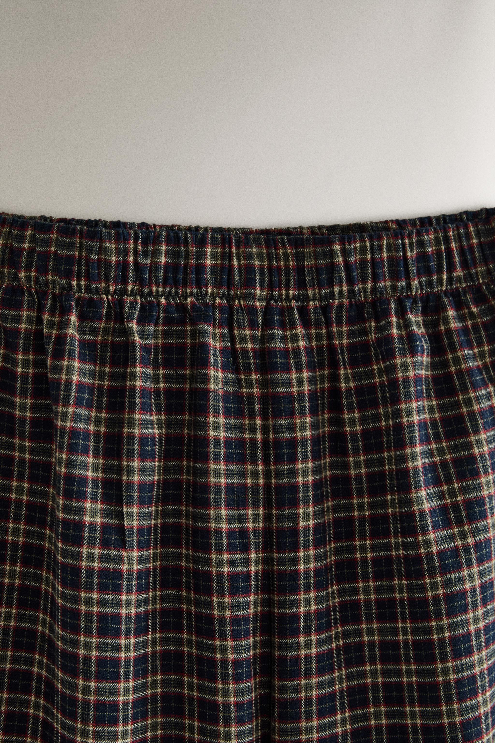 CHECK FLANNEL CHRISTMAS PAJAMA SET (SET OF 2