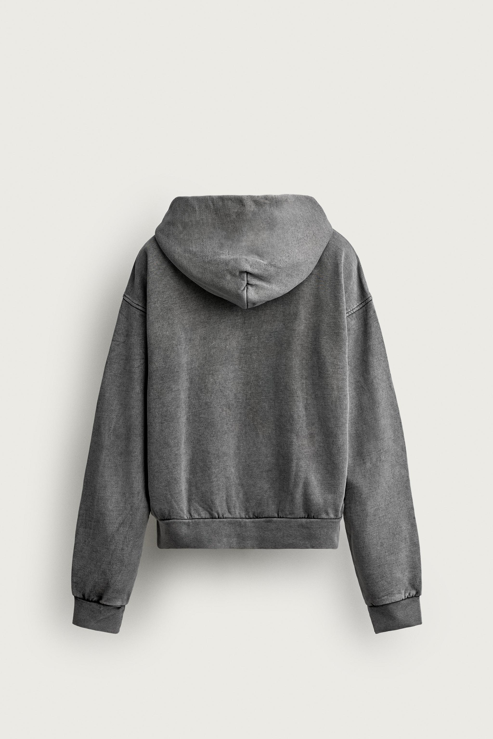 BOXY FIT BASIC ZIP-UP HOODIE