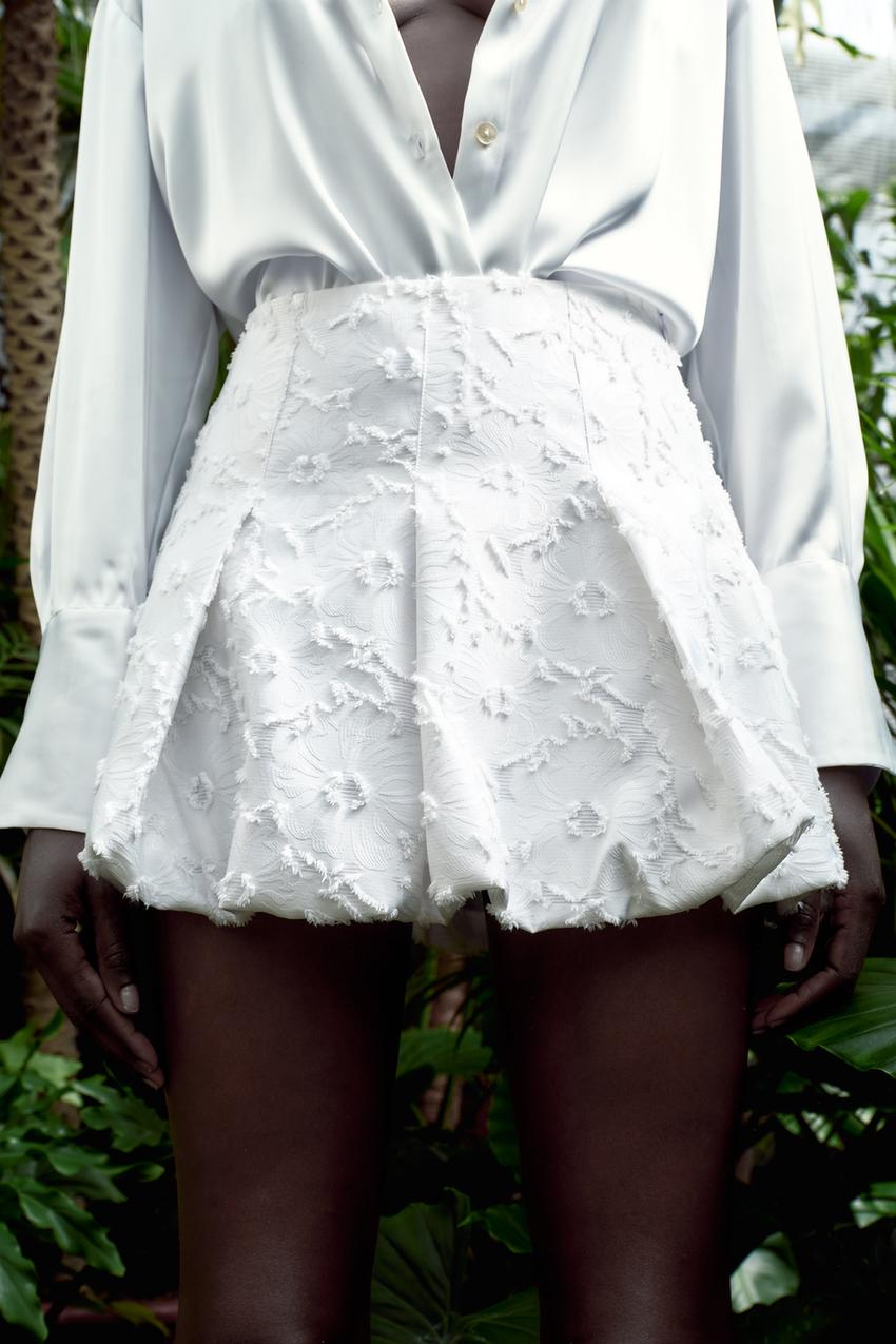 Zara - Ribbed Knit Wrap Midi Skirt on Designer Wardrobe