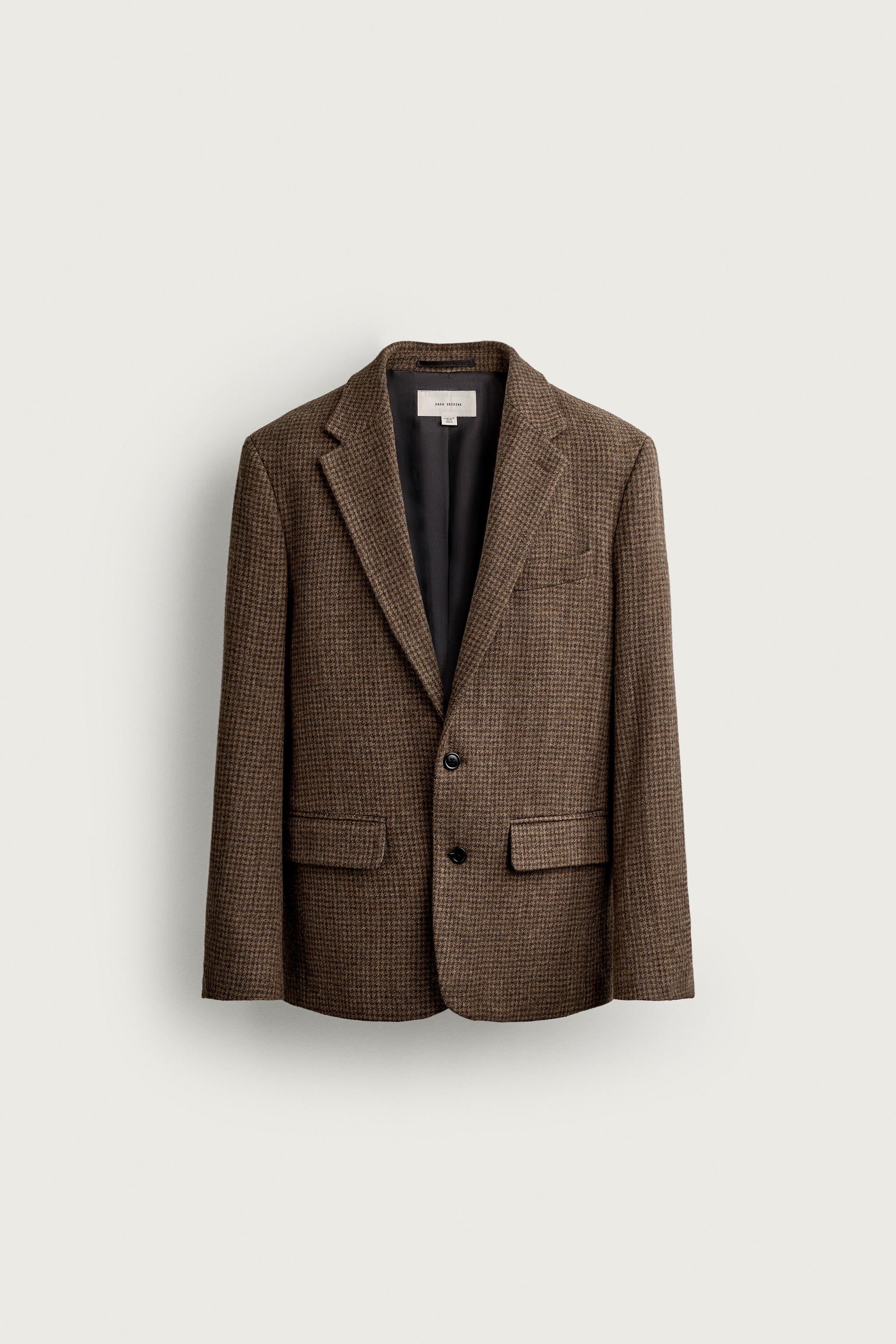 VESTE DE COSTUME REGULAR FIT PIED-DE-POULE