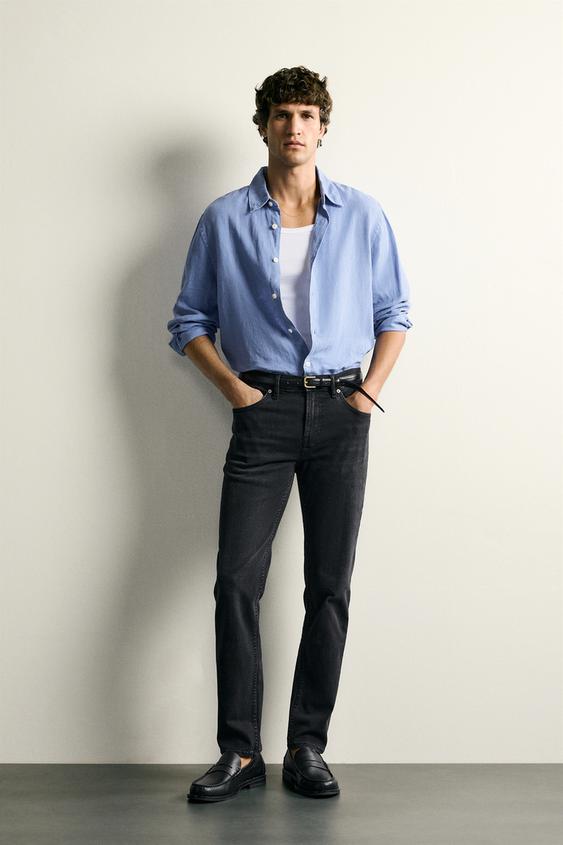 JEANS SLIM FIT BÁSICO - Carbón de Zara - Imagen 0