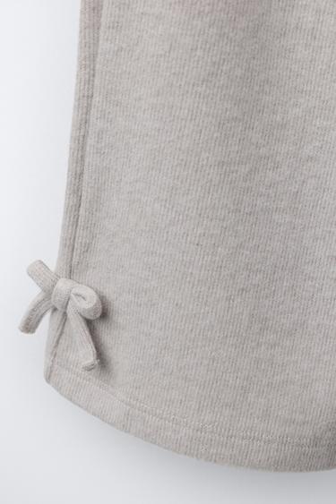 SOFT-TOUCH BOW CULOTTES - Sand / Marl by Zara - Image 3