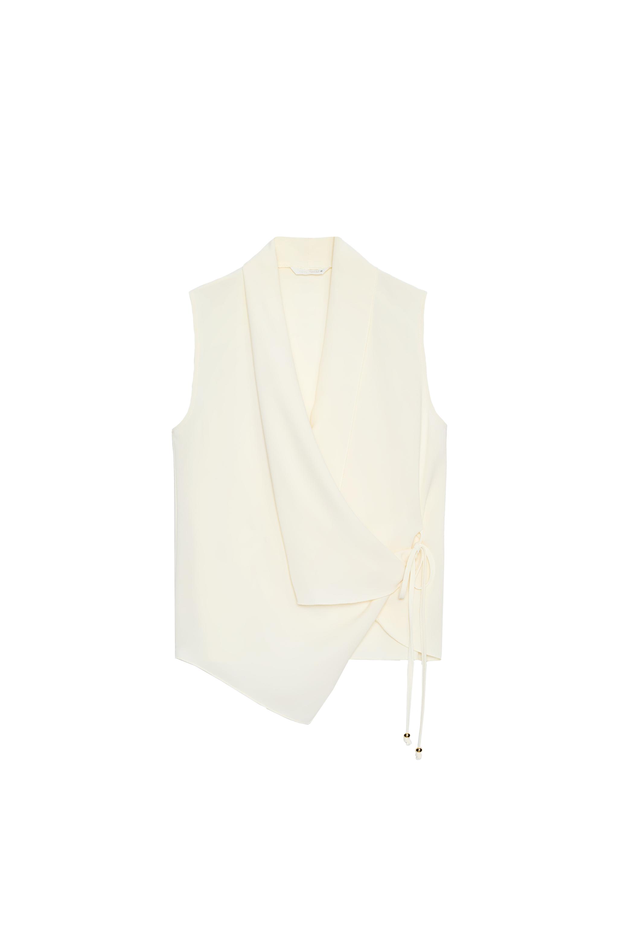 FLOWY WRAP TOP