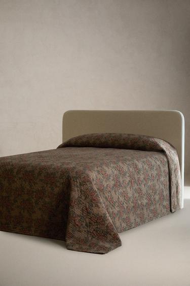 REVERSIBLE FLORAL QUILT - Greenish by Zara - Image 1