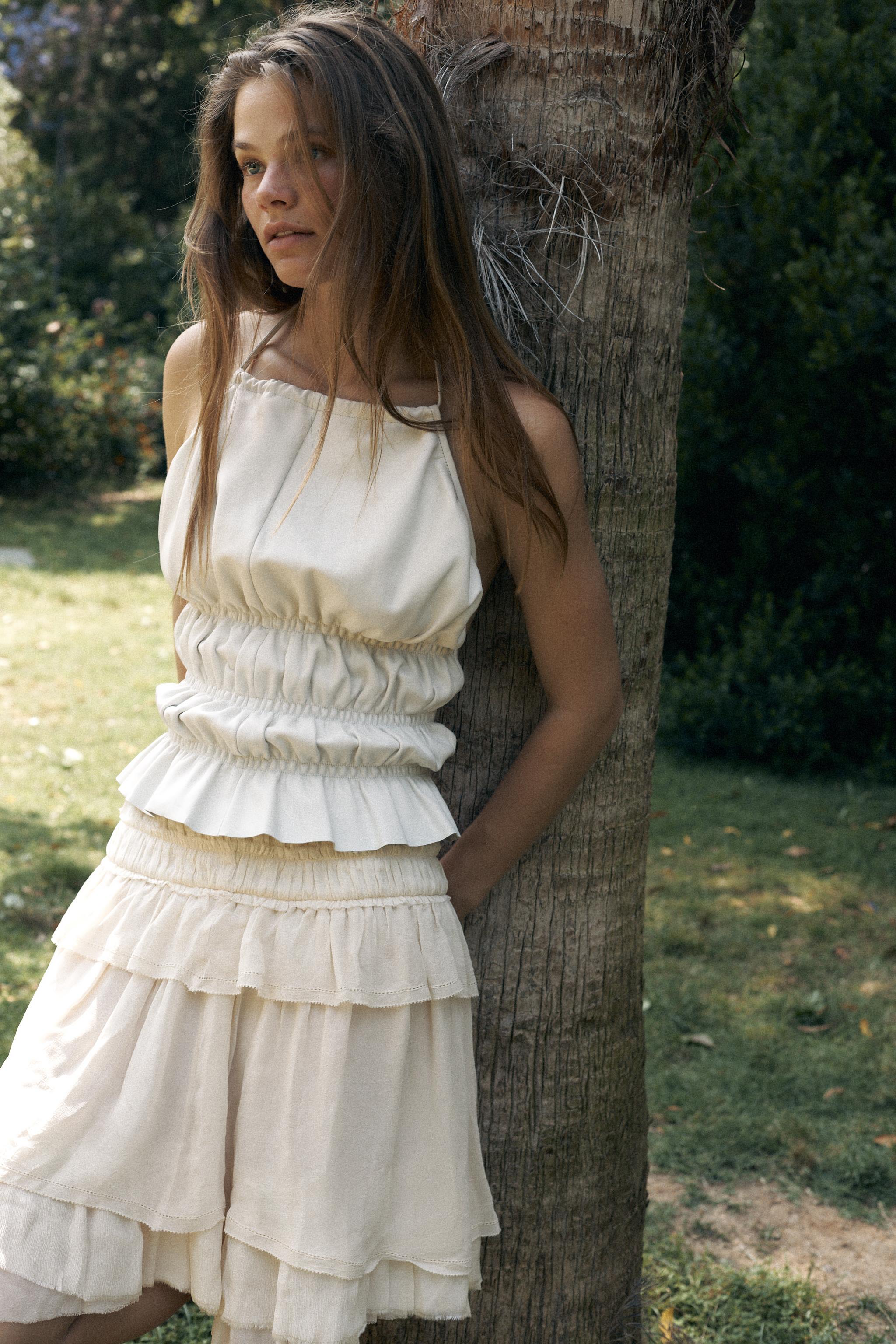 ジョーゼットフリルスカート LIMITED EDITION - オフホワイト