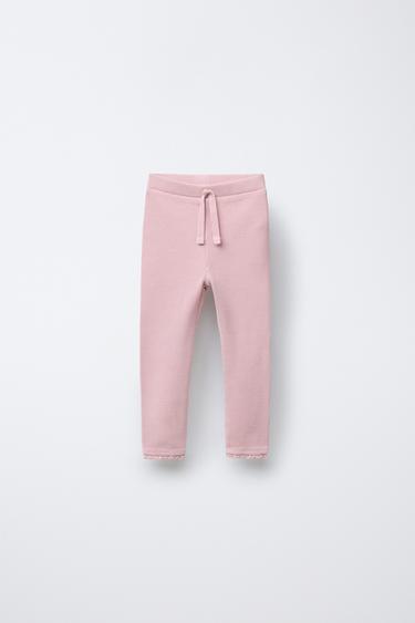 LEGGING WAFFLE PUNTILLA - Rosa de Zara