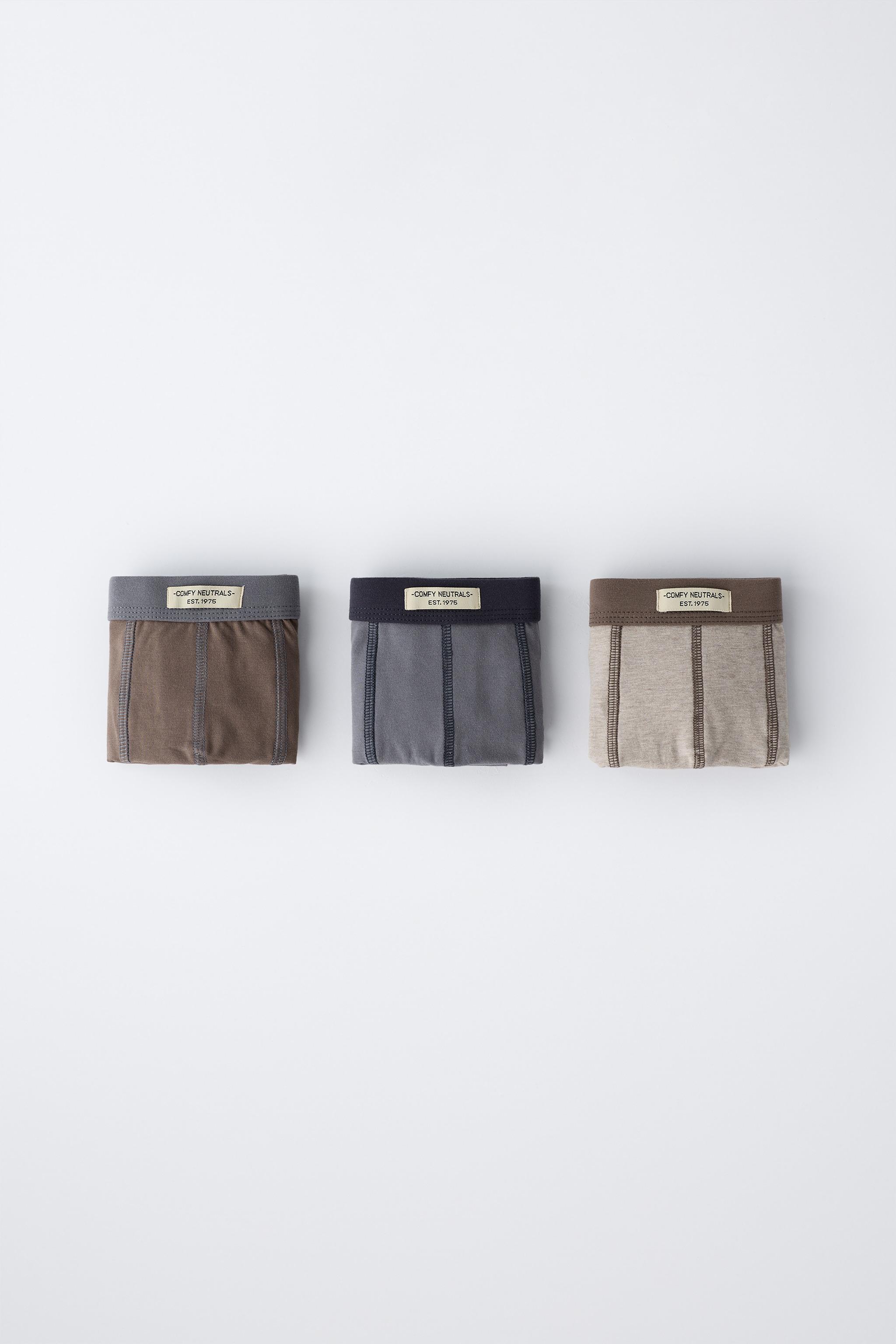 3-6 YEARS/ THREE-PACK OF BOXERS WITH LABEL