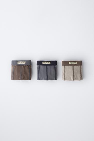 AGES 3-6 / THREE-PACK OF LABELLED BOXERS - Multicoloured by Zara