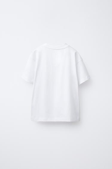 JOGGING VARSITY T-SHIRT - White by Zara - Image 1
