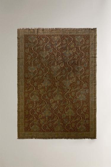 PAISLEY THROW - Khaki by Zara - Image 1