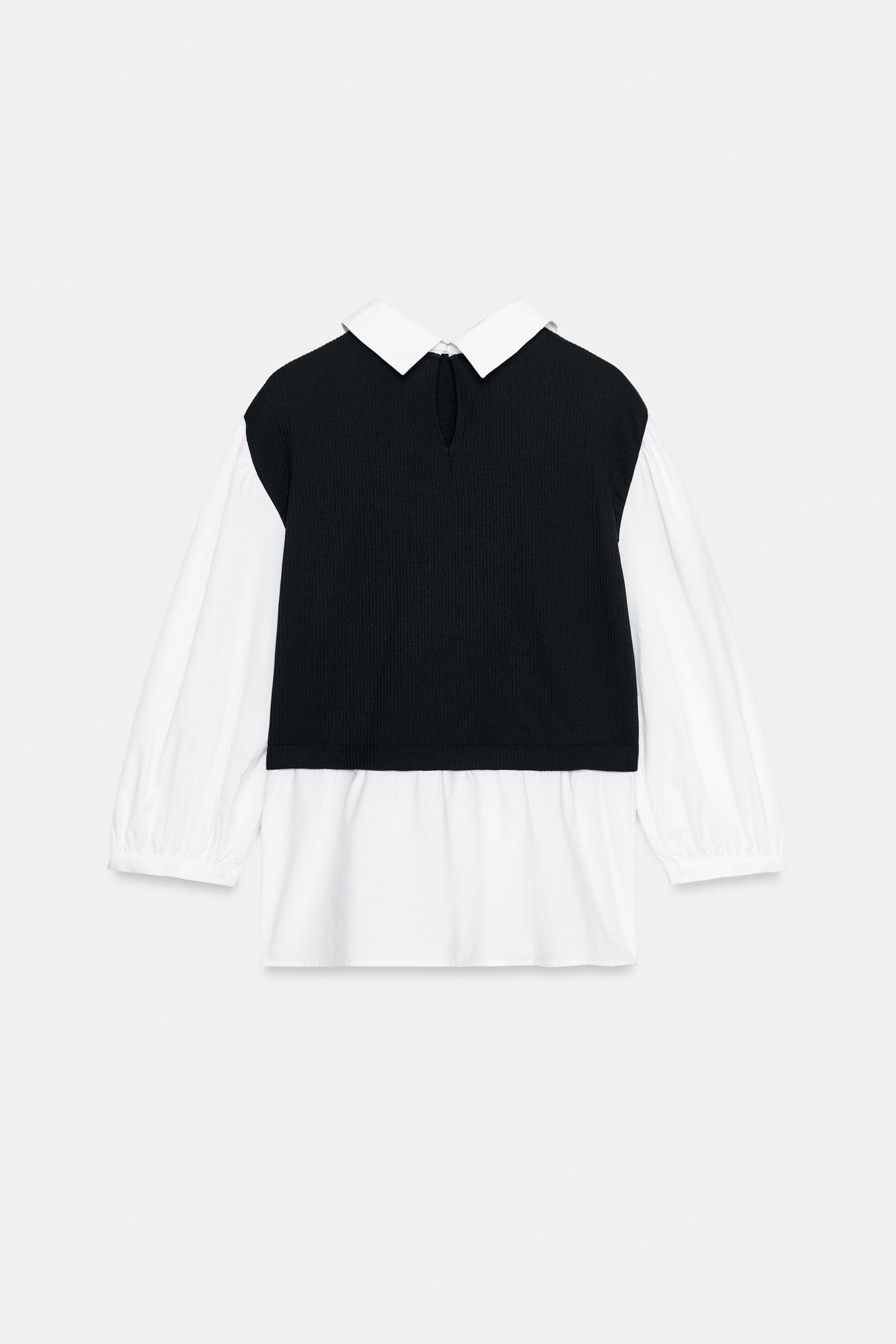 CONTRASTING POPLIN SHIRT