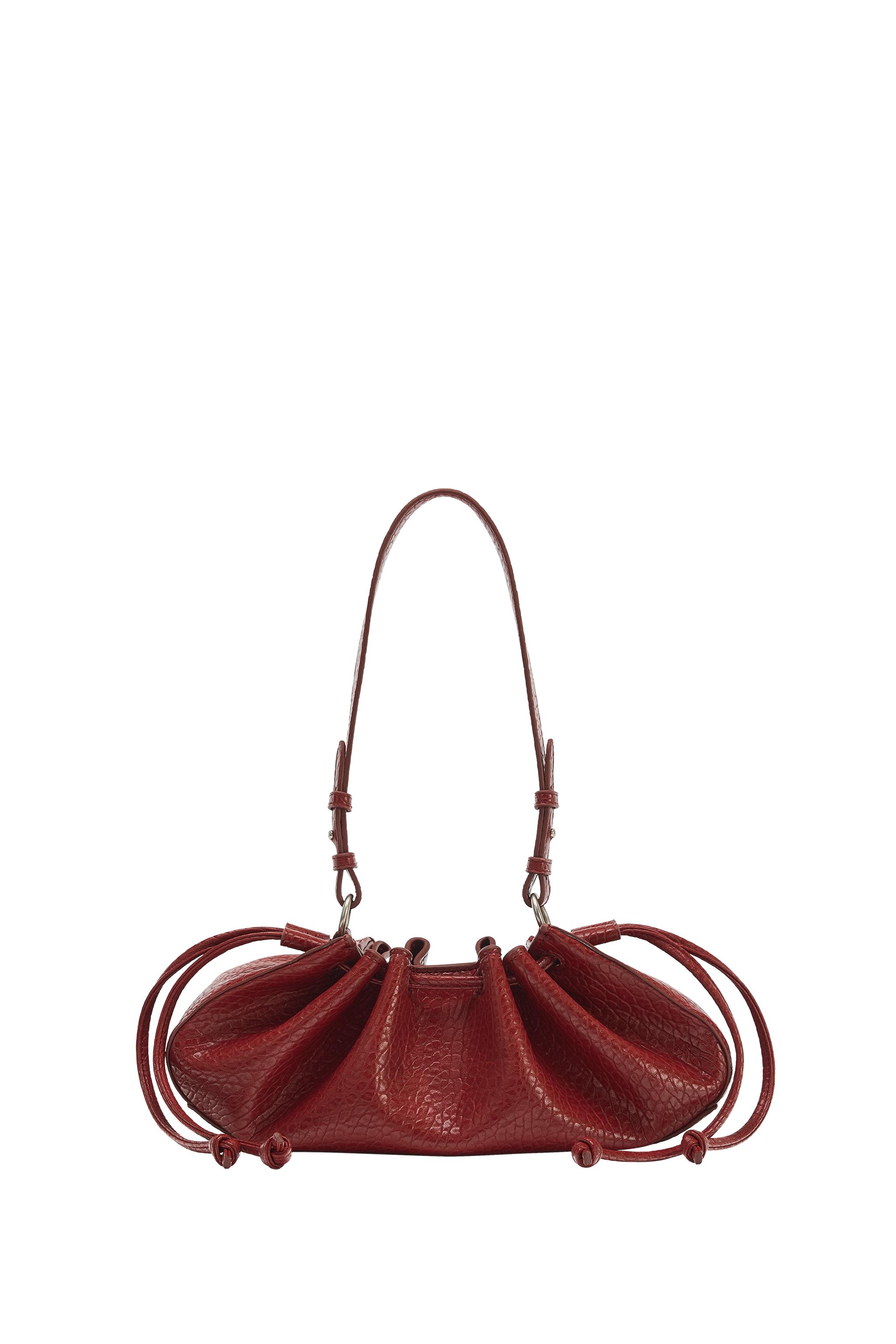 GATHERED ELONGATED SHOULDER BAG