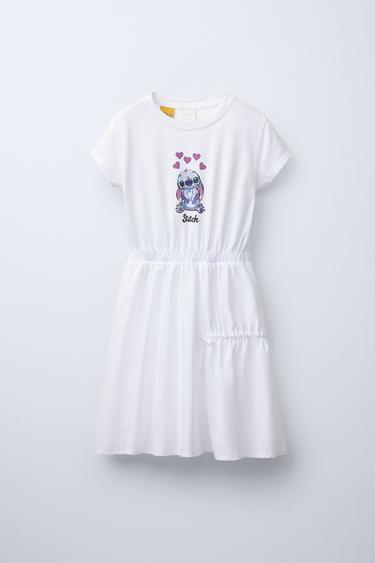 Zara LILO & STITCH © DISNEY DRESS - White - Image 0