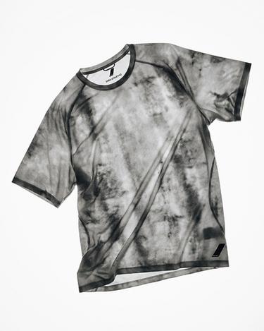 PRINTED TECHNICAL RUNNING T-SHIRT - Greys by Zara