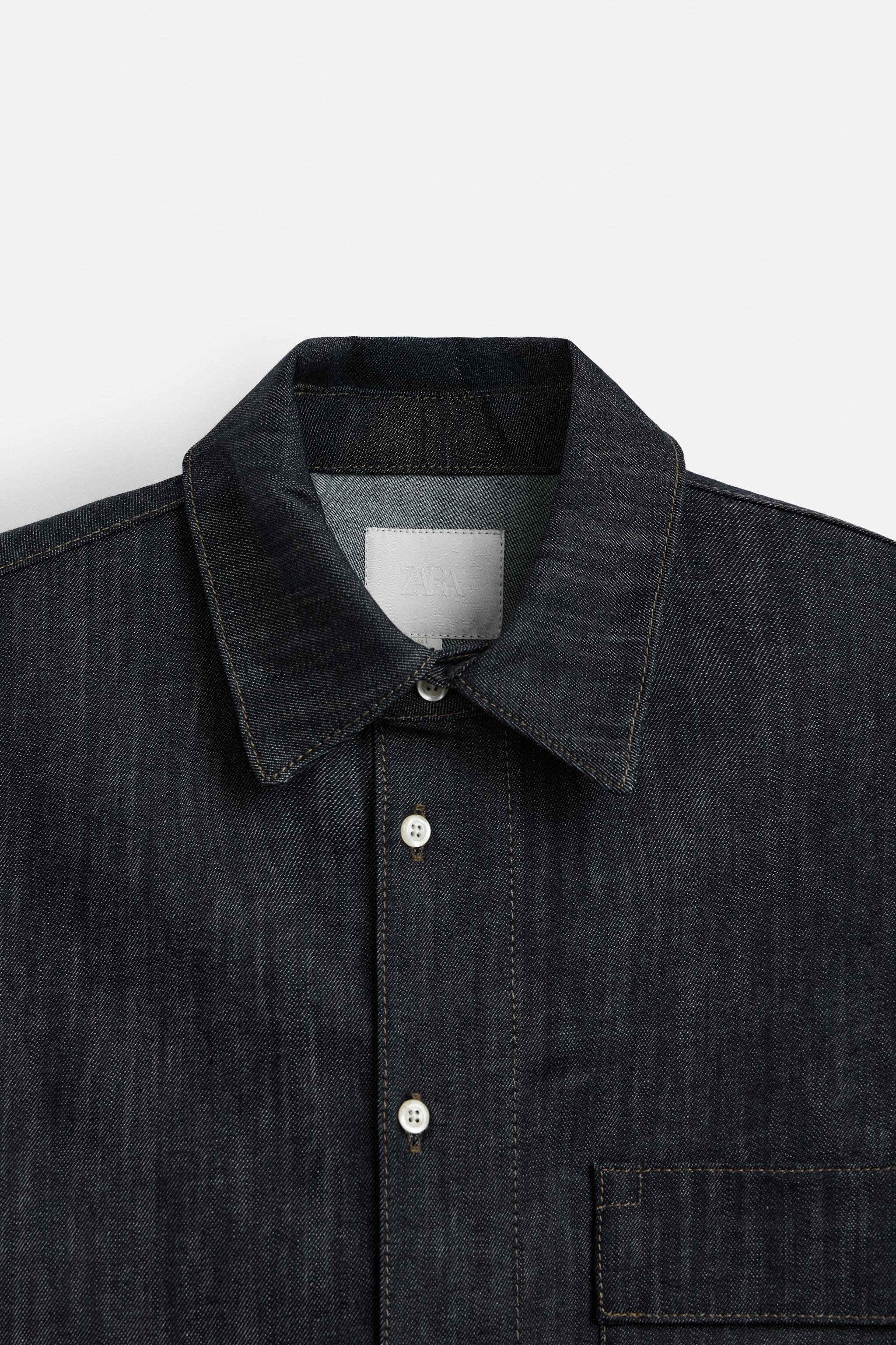 ZARA ザラ デニムシャツ リラックスフィット M - メルカリ