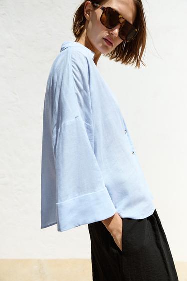 Image du produit - Blanc / Bleu ciel de Zara - Image 2