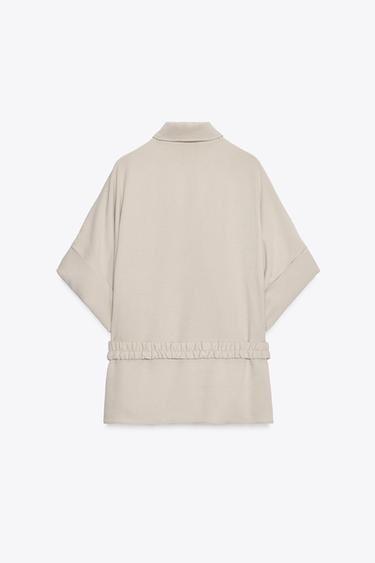 SAFARI SHIRT WITH BELT - Sand by Zara - Image 6
